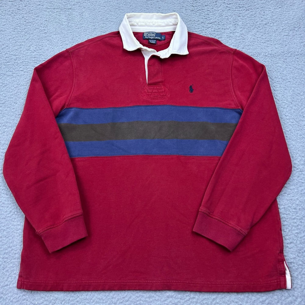 Polo Ralph Lauren Striped Rugby Shirt in Multi Sz L Cruise 2011 Polo‎ Collection